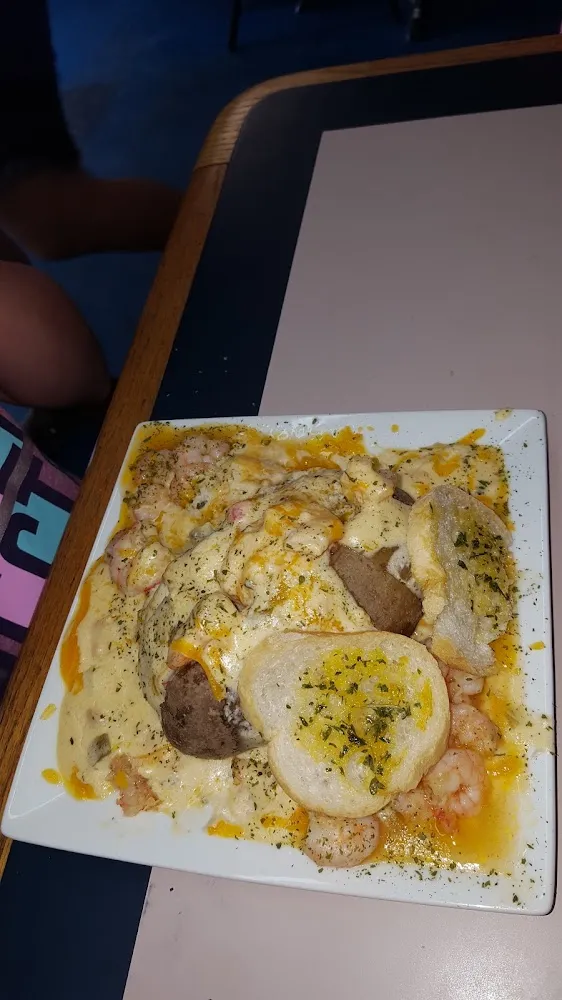 Seafood Baked Potato